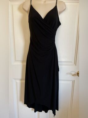 Rampage Black High-Low Wrap Style Dress women’s size medium